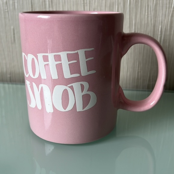 🎁4/$25 - COFFEE SNOB pink mug - like NEW - Picture 2 of 5